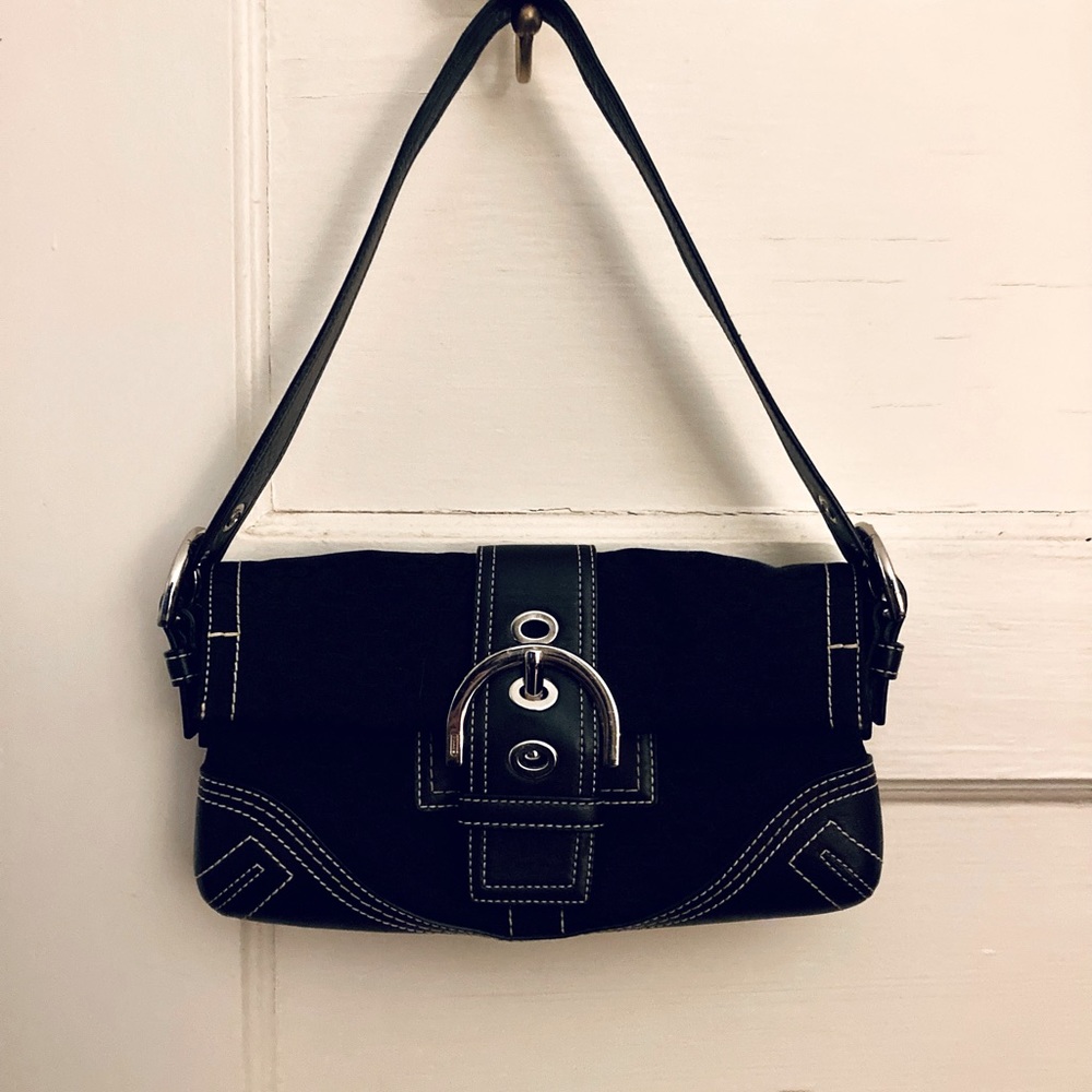 Coach 3628 Signature Soho Baguette small mini Shoulder Bag